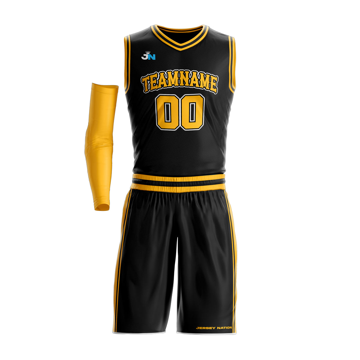 Wholesale Yellow custom basketball jersey design From m.