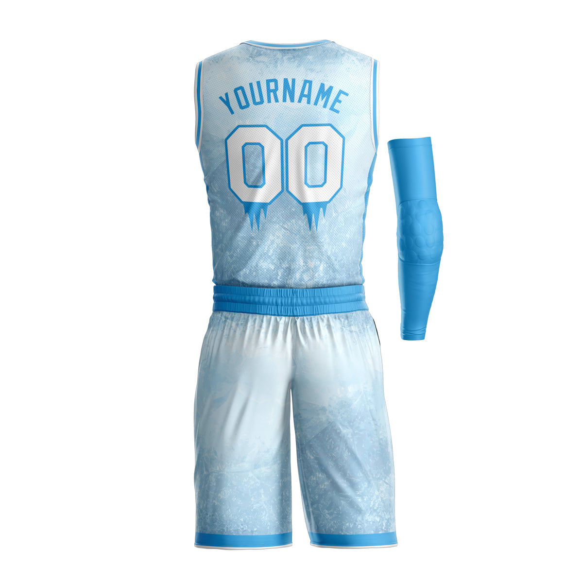 Custom Basketball Bulk Team Jersey and Shorts Set - Icy Blue – The