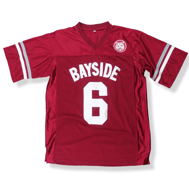  Saved By The Bell AC Slater #6 Bayside Tigers Costume Football  Jersey (Adult Medium) : Clothing, Shoes & Jewelry
