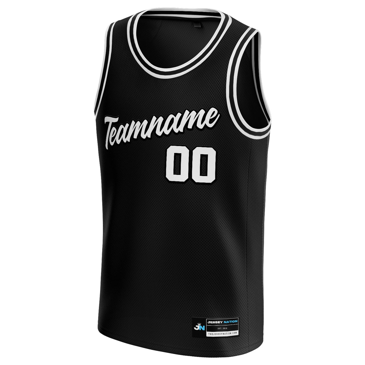 BlackWhite Custom Basketball Jersey The Jersey Nation