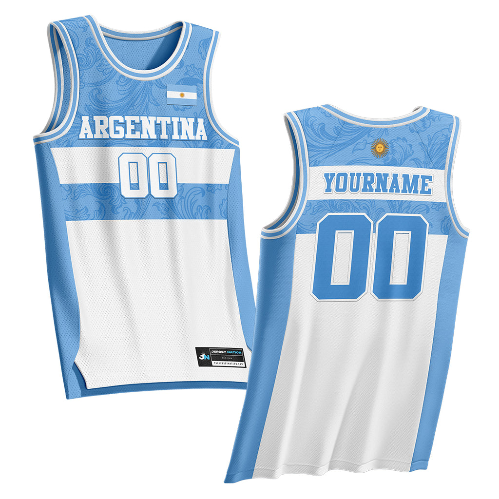 Custom Argentina Basketball Jersey