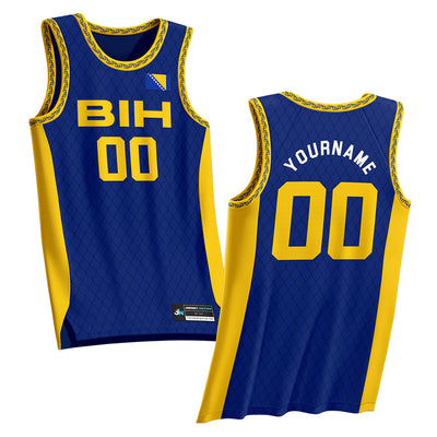 Bosnia and Herzegovina Custom Basketball Jersey