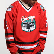 Chicago Shitters Cousin Eddie Christmas Vacation Style Hockey Jersey