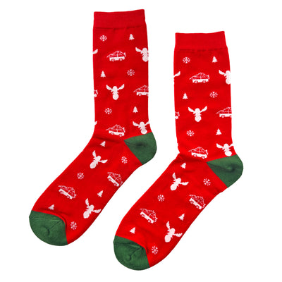 Christmas Red Crew Socks