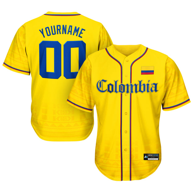 Colombia Custom Baseball Jersey