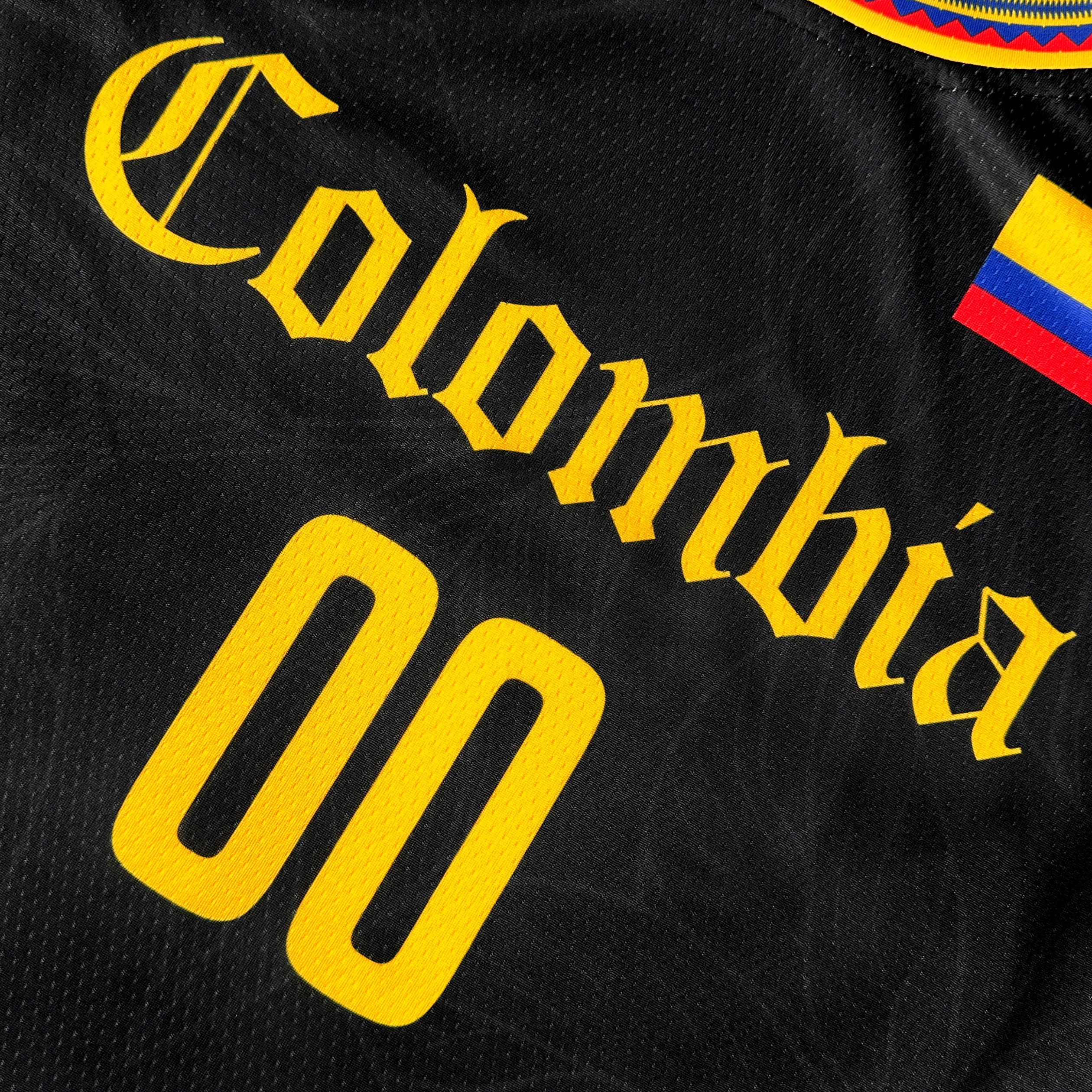 Colombia Black Custom Basketball Jersey