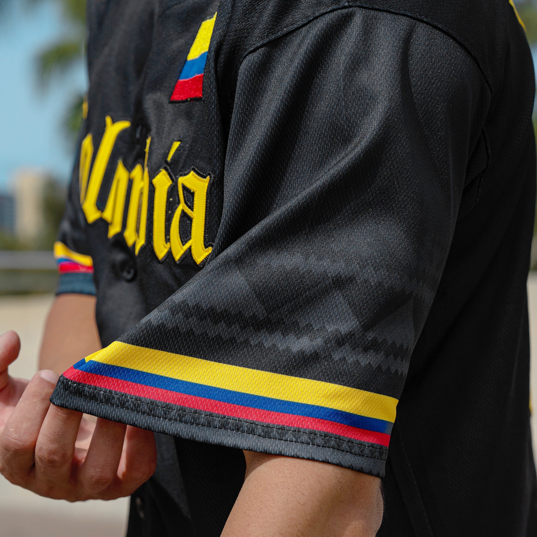 Colombia Custom Black Baseball Jersey