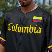 Colombia Custom Black Baseball Jersey