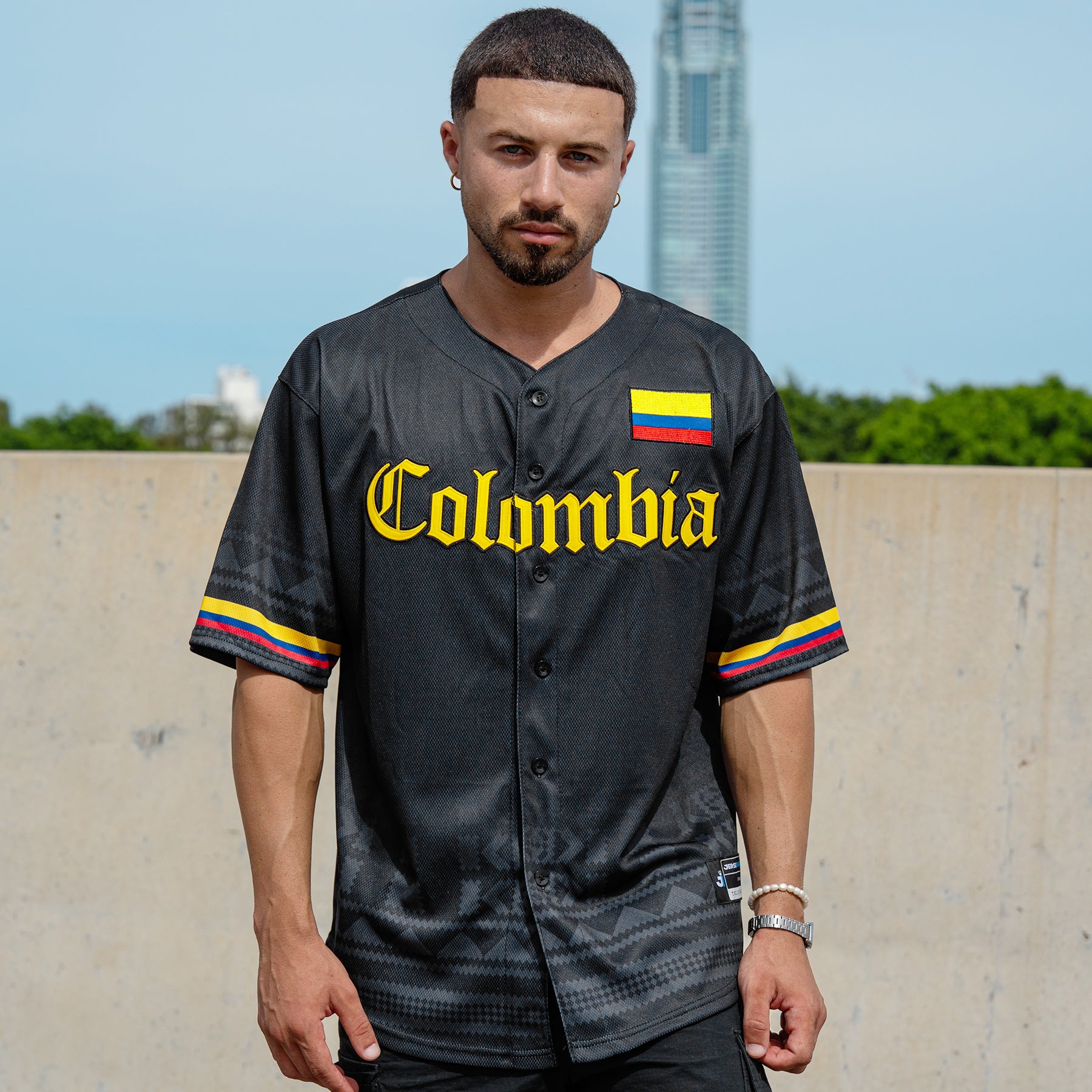 Colombia Custom Black Baseball Jersey