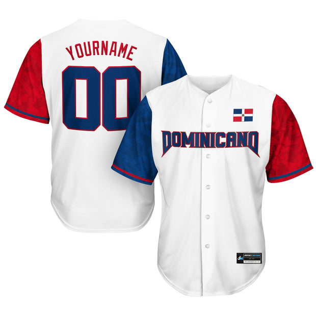 Dominican Republic Custom Baseball Jersey