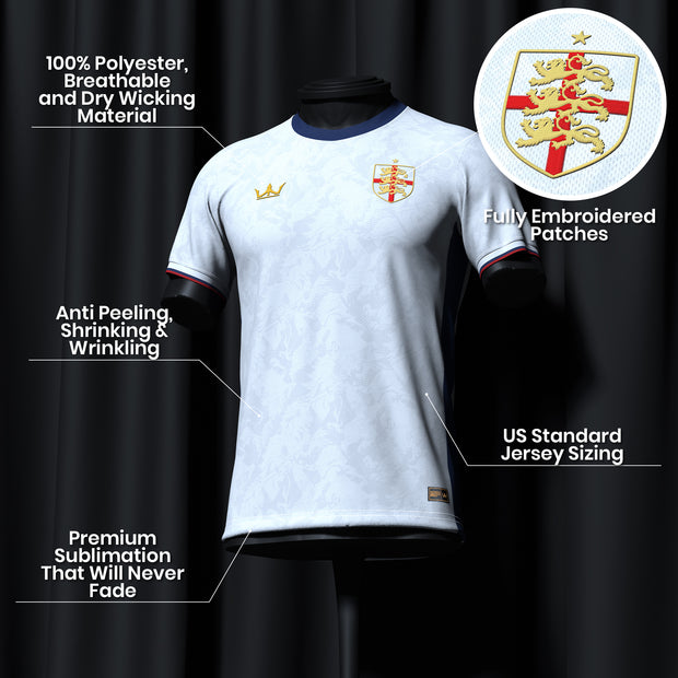 England Custom Kit England Heritage Custom Football Jersey – The Jersey Nation