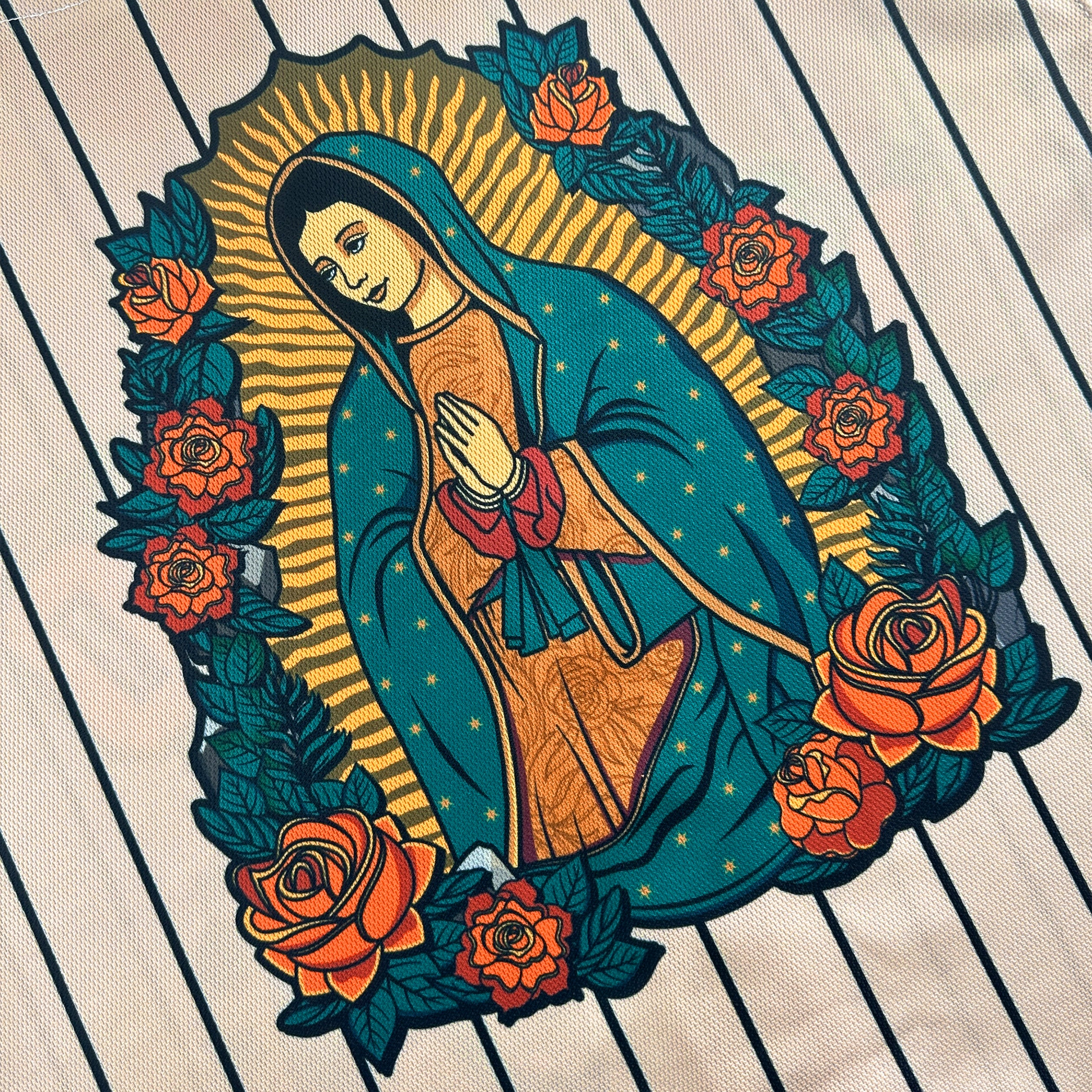 Mexico Guadalupe Beige Baseball Jersey