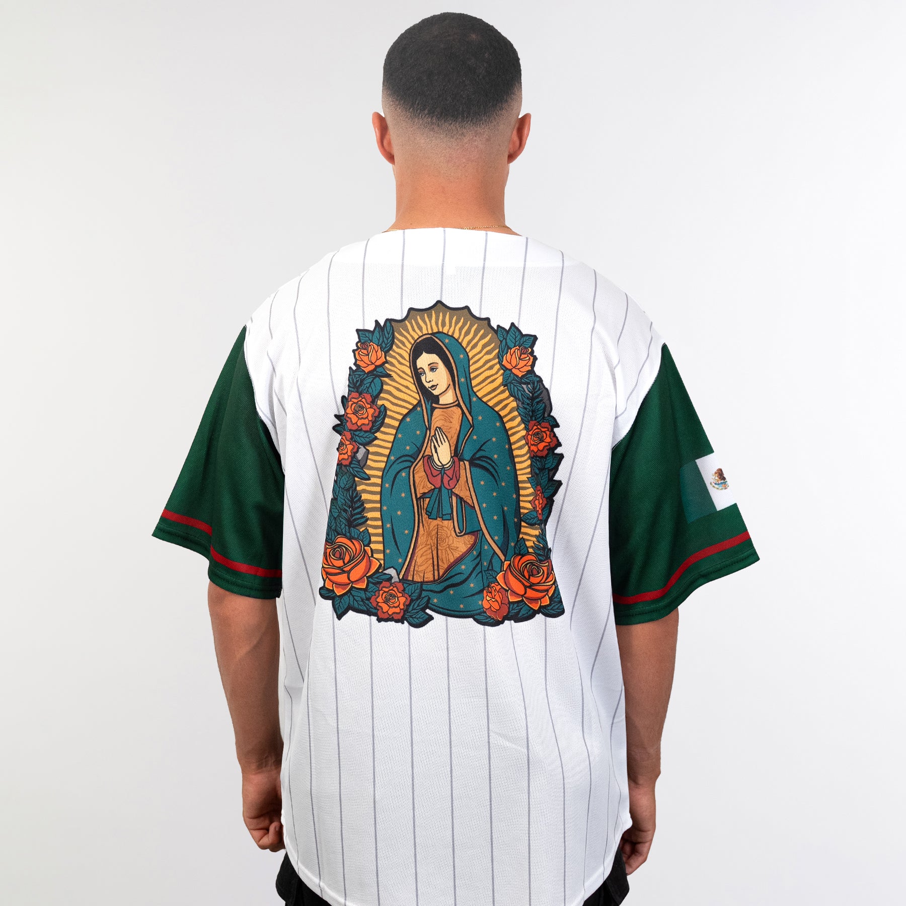 Mexico White Guadalupe Baseball Jersey