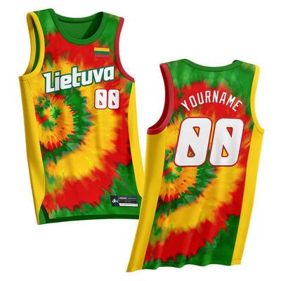 Lithuania Custom Basketball Jersey