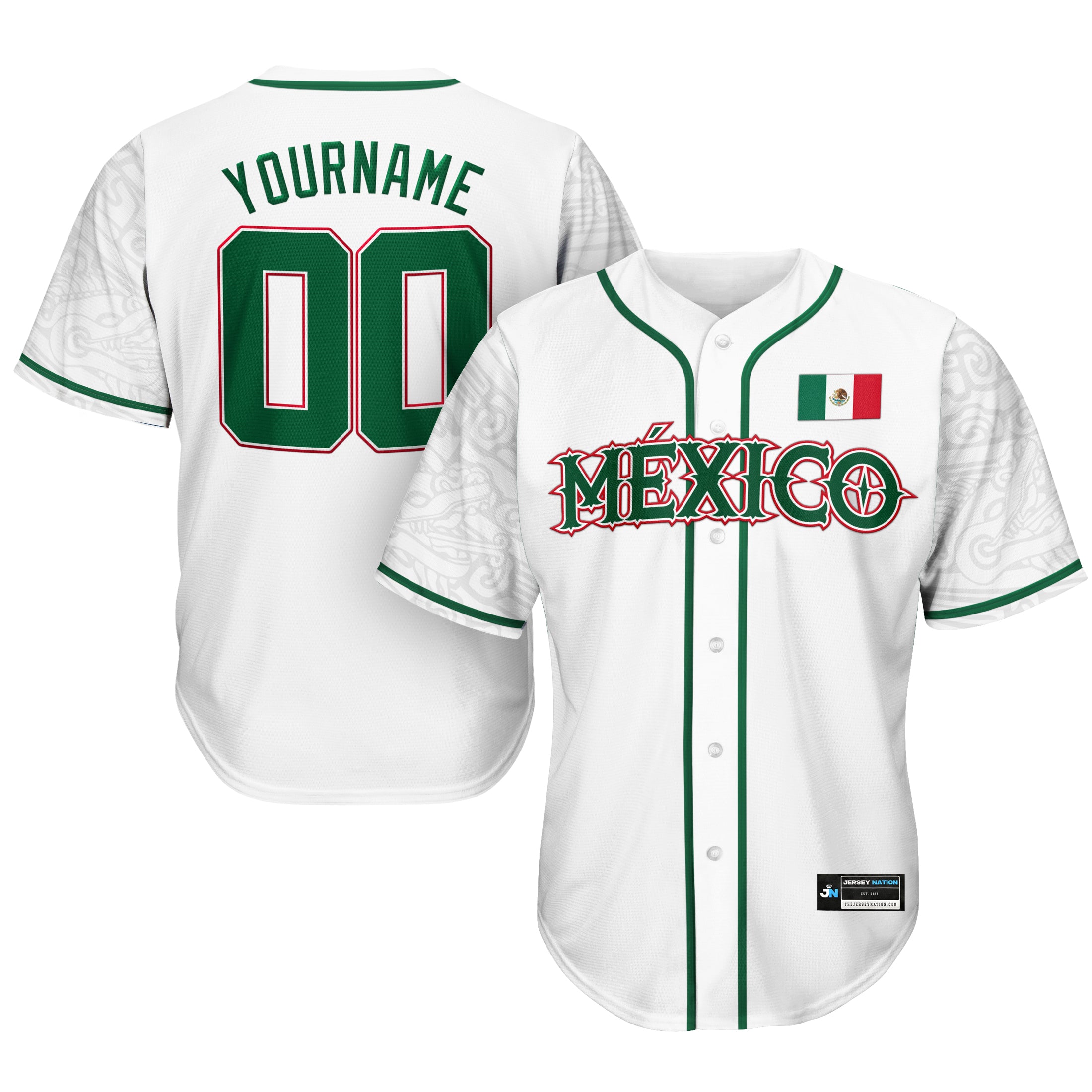 Mexico Custom Baseball Jersey