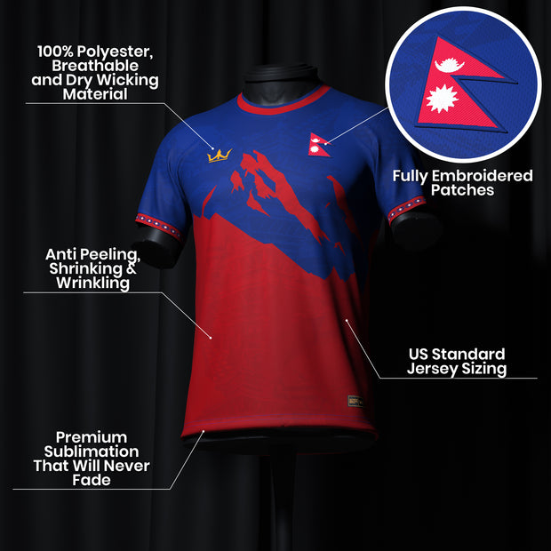 Nepal Custom Football Jersey