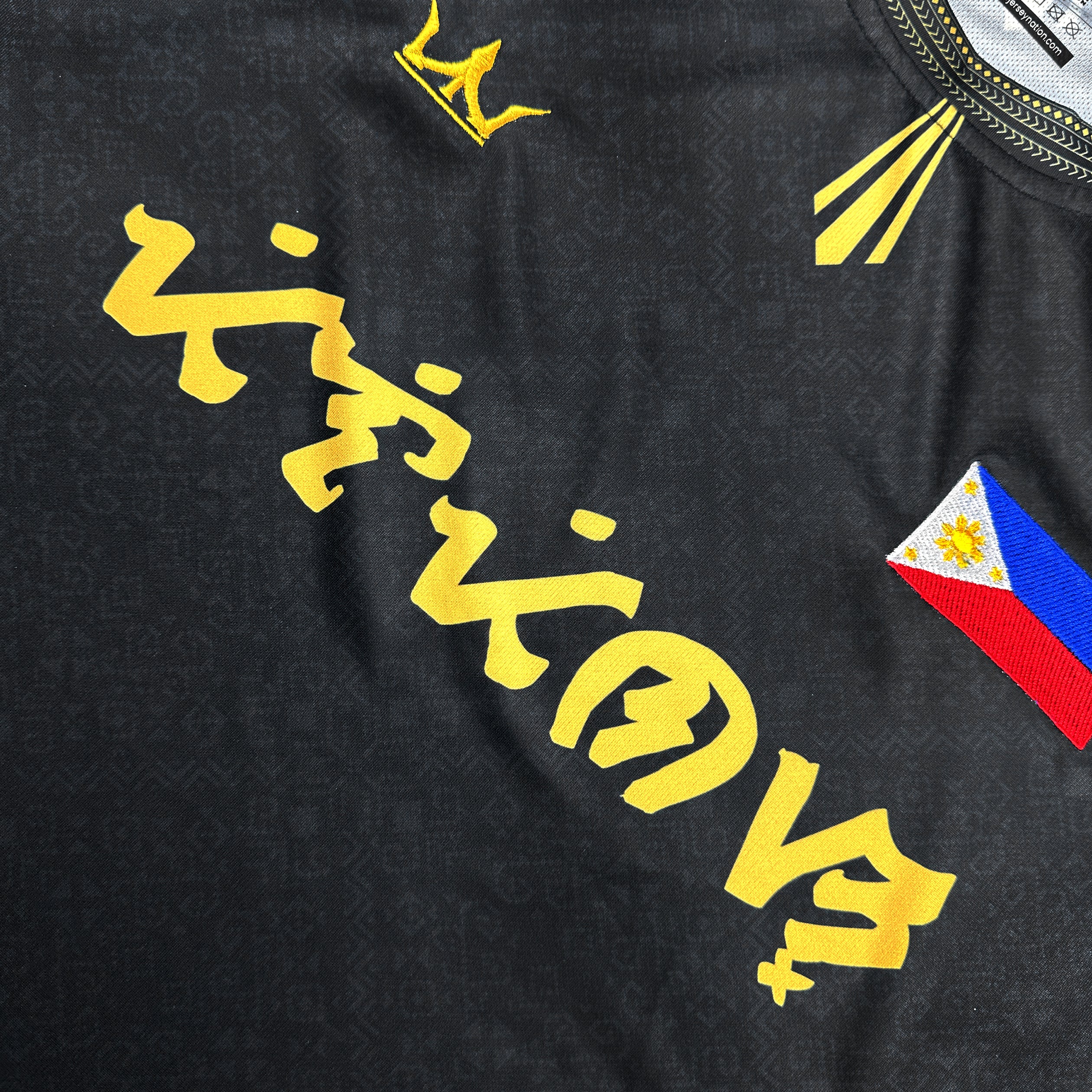 Philippines Black Custom Football Jersey