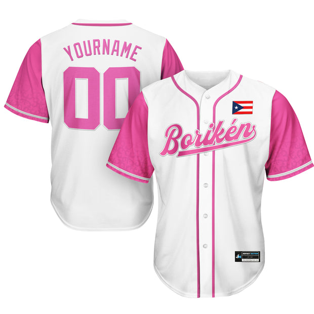 Puerto Rico Custom Baseball Jersey