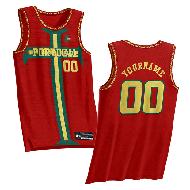 Portugal Custom Basketball Jersey