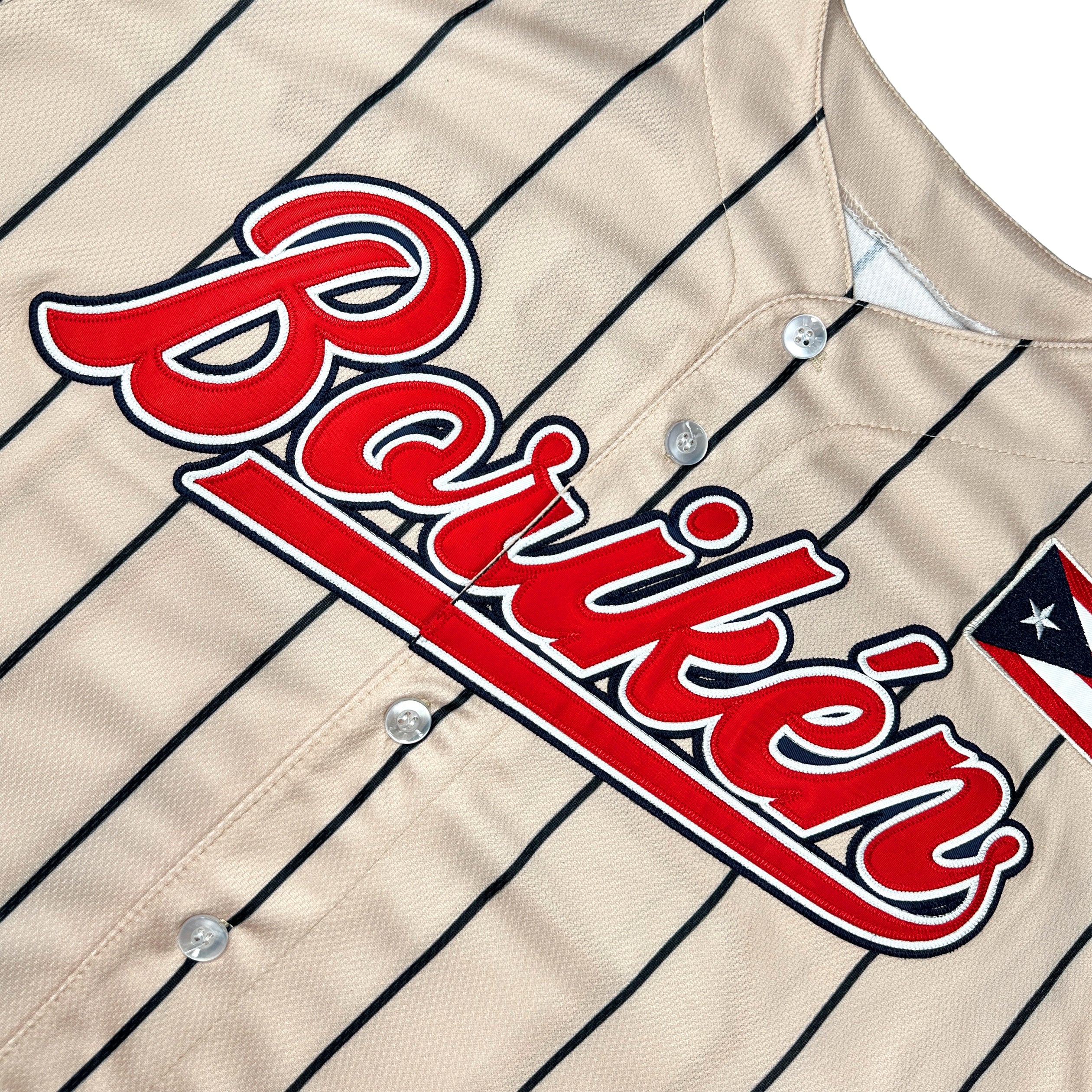 Puerto Rico Beige Custom Jersey