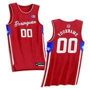 Puerto Rico Red Custom Basketball Jersey