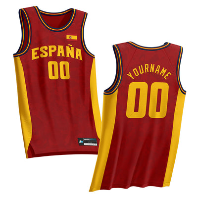 Spain Custom Basketball Jersey