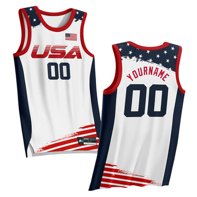 USA United States of America Custom Basketball Jersey