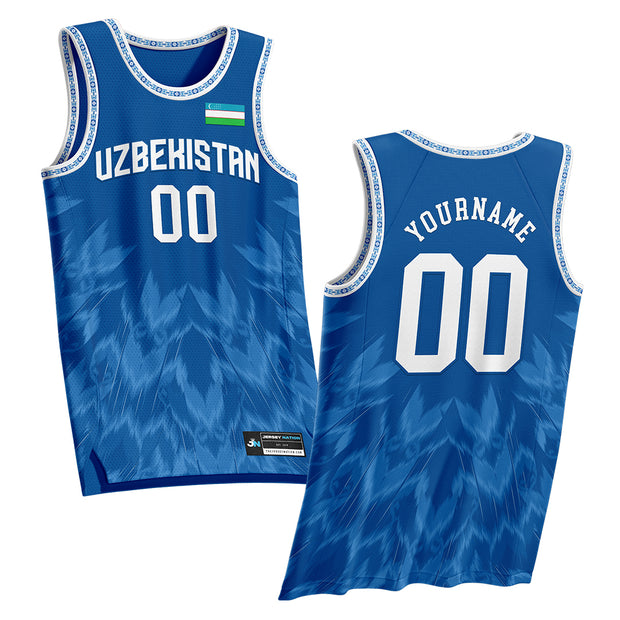 Uzbekistan Custom Basketball Jersey