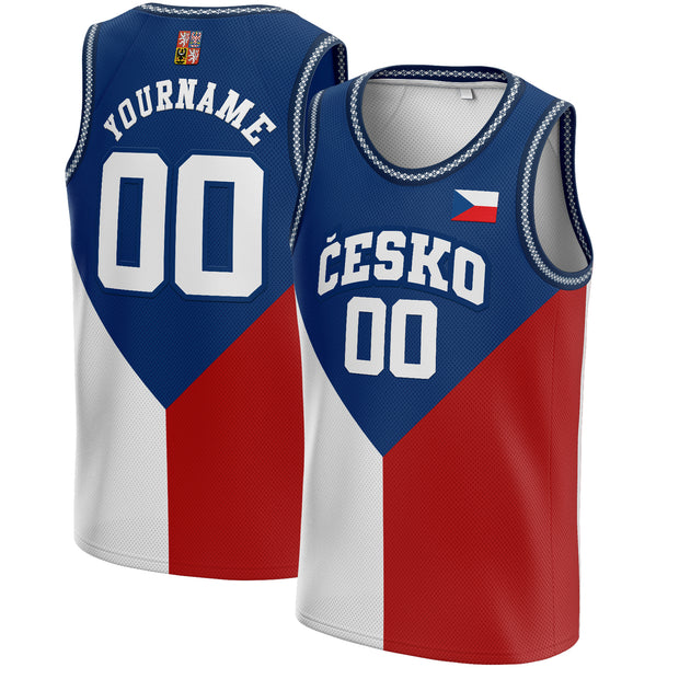 Czech Republic Custom Basketball Jersey