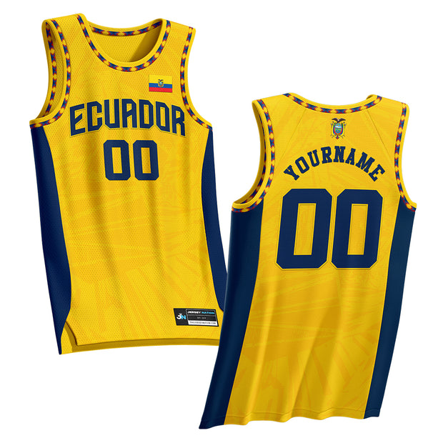 Ecuador Custom Basketball Jersey