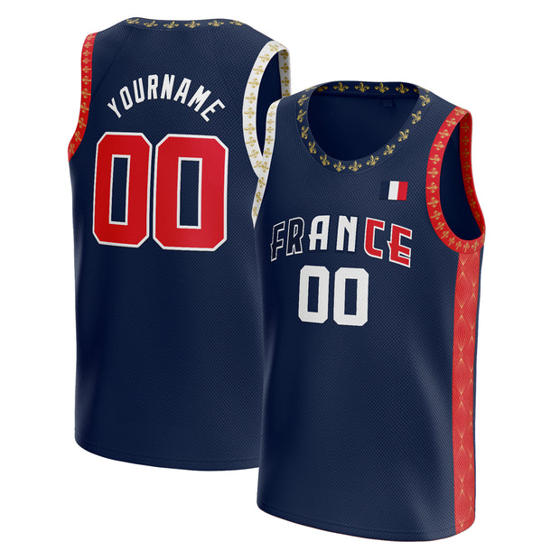 France Custom Basketball Jersey
