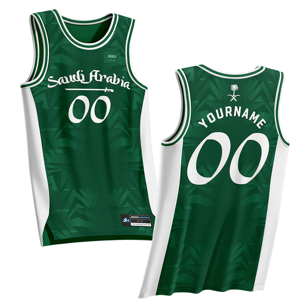 Saud Custom Saudi Arabia Heritage Custom Basketball Jersey – The Jersey Nation