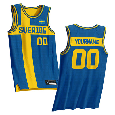 Sweden Custom Basketball Jersey