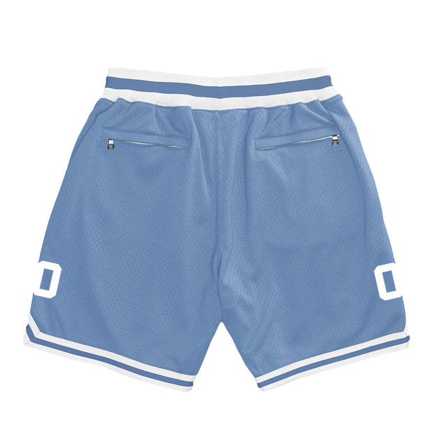 Baby Blue-White Custom Basketball Shorts