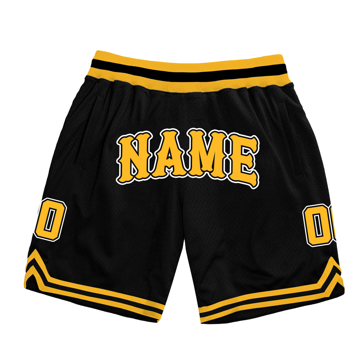 Black-Yellow Custom Basketball Shorts – The Jersey Nation