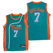 Coffee Black Flint Tropics Semi-Pro Movie Basketball Jersey