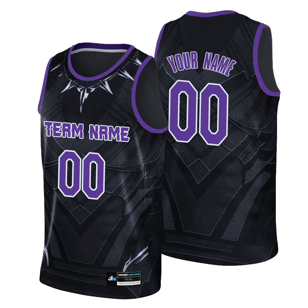 Purple and white lakers jersey sales