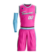 Vice City Pink Custom Basketball Bulk Team Jersey and Shorts Set