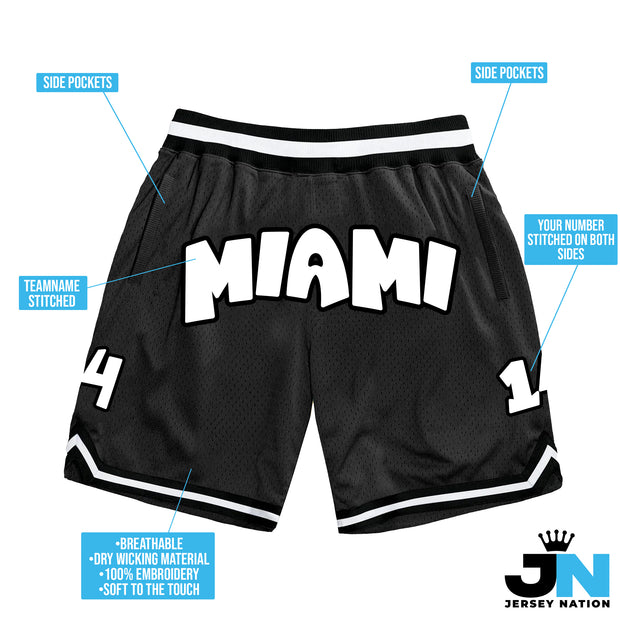 Black-White Custom Basketball Shorts