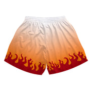 Flame Anime Mesh Shorts
