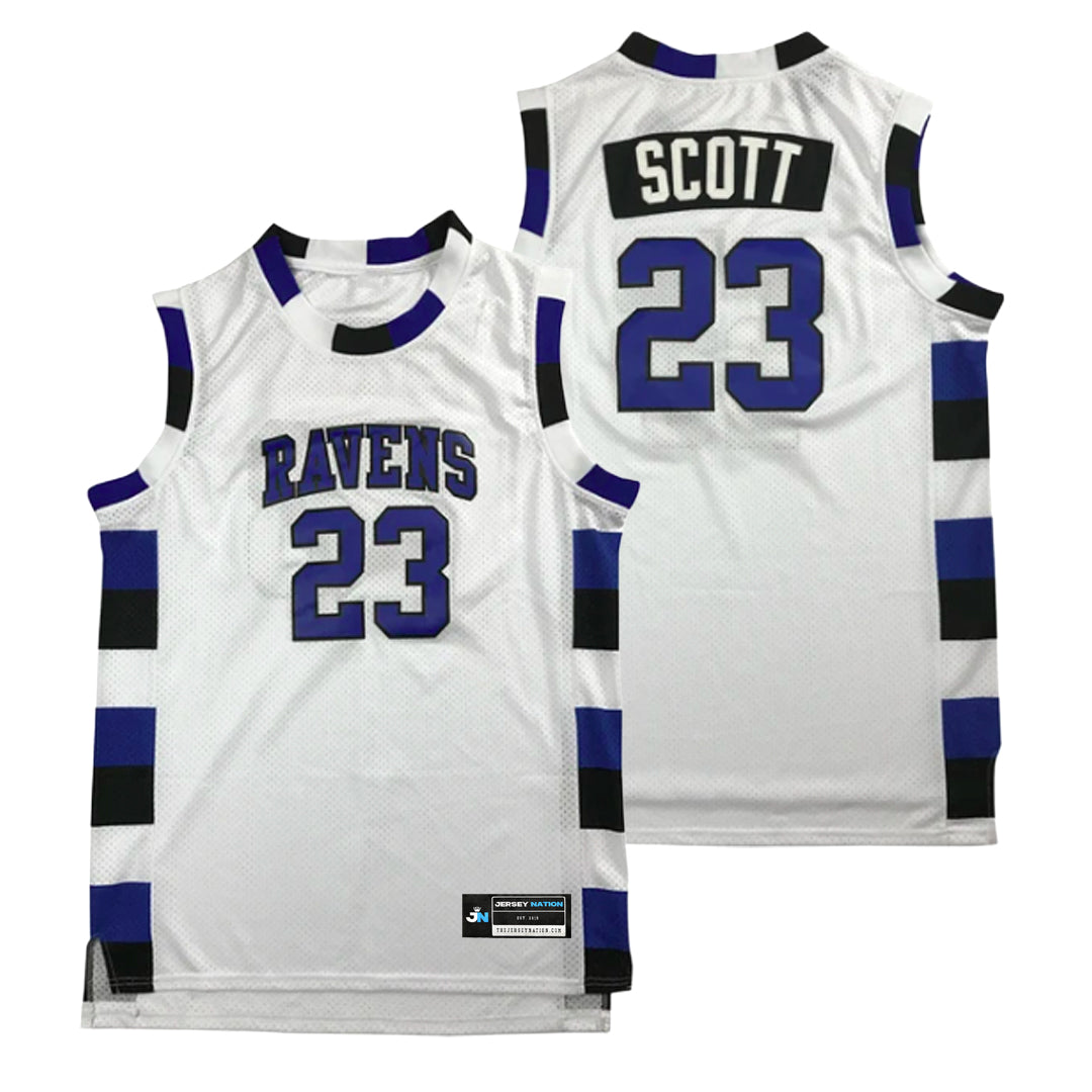 One Tree Hill Ravens No23 Nathan Scott Black Stitched Basketball Jersey