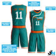 Tropical Custom Basketball Team Uniform Set