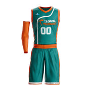 Tropical Custom Basketball Bulk Team Jersey and Shorts Set