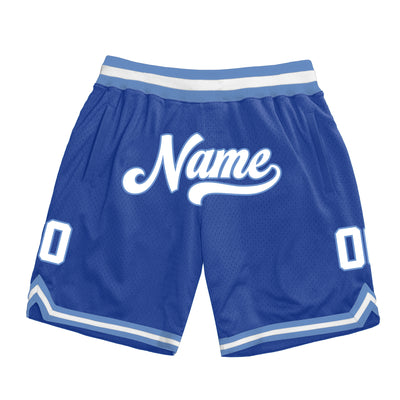 Blue-White Custom Basketball Shorts