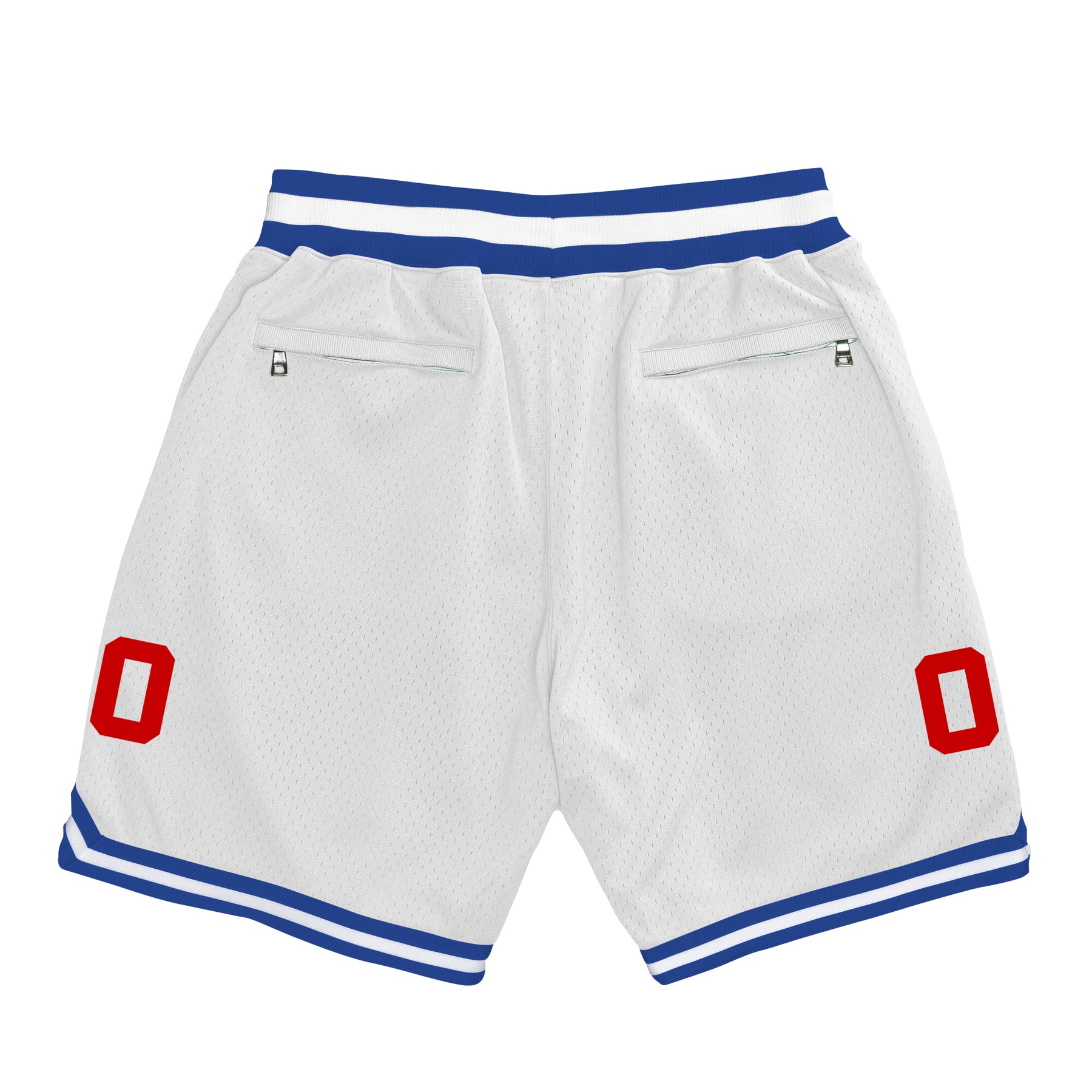 The Jersey Nation Baby Blue-White Custom Basketball Shorts - XL