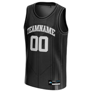 Black-White Custom Basketball Jersey