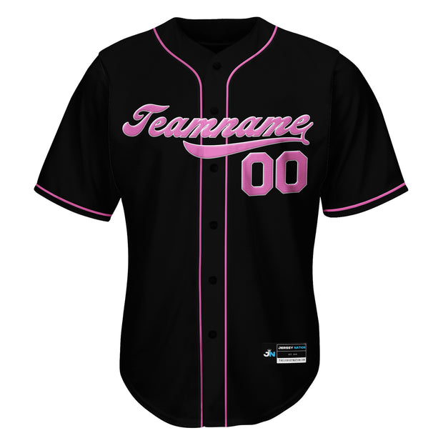 Black-Pink Custom Baseball Jersey – The Jersey Nation