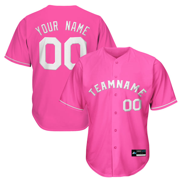 Women's Blank Light Pink Baseball Jersey  Baseball jerseys, Blank pink,  Custom baseball jersey