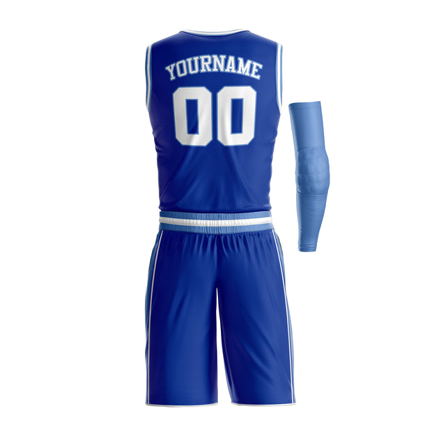 Crenshaw Blue Custom Basketball Bulk Team Jersey and Shorts Set
