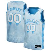 Icy Blue Custom Basketball Jersey